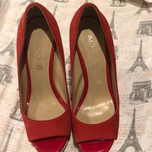 Red Aldo heels